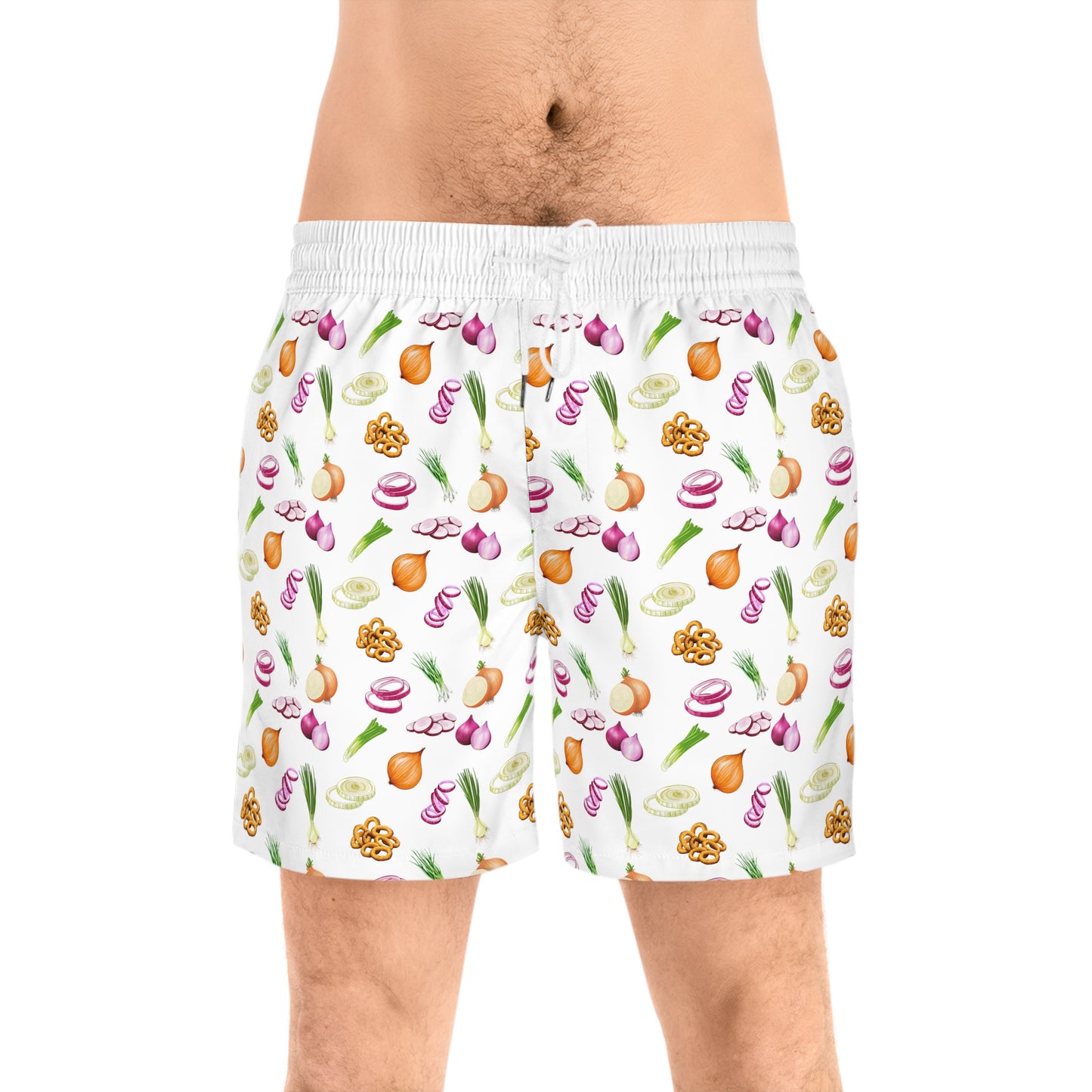 Onion Board Shorts, Vegan Gifts, Green Onion Swim Shorts, Best Men's Swim Trunks, Gifts For Chefs, Onion Booty, Gifts For Cooks, Foodie Gift