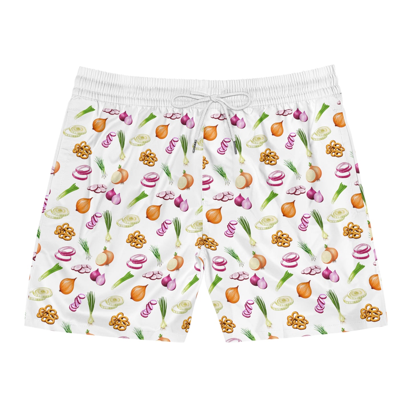 Onion Board Shorts, Vegan Gifts, Green Onion Swim Shorts, Best Men's Swim Trunks, Gifts For Chefs, Onion Booty, Gifts For Cooks, Foodie Gift