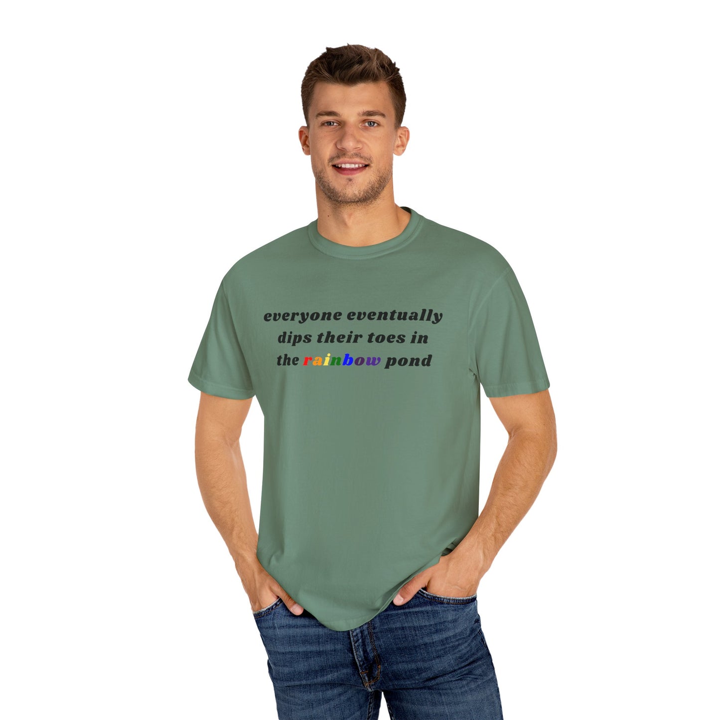 Everyone Eventually Dips Their Toes In The Rainbow Pond Graphic Tee, Gay Pride Shirt, LGBTQ, Pride Shirt, Rainbow Shirt, Pride Merch