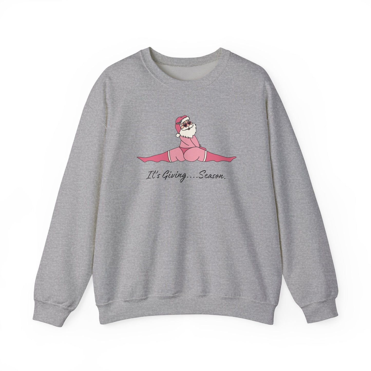 It's Giving Season Sweatshirt, Naughty Santa, Christmas Sweatshirt, Inappropriate Christmas Sweaters, Christmas Hoodie, Christmas Crewneck Sweatshirt - Clarity Threads