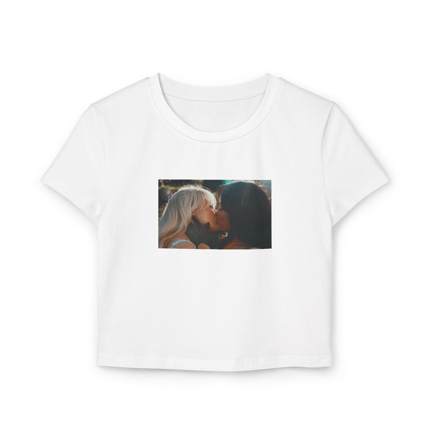 Sabrina Carpenter and Jenna Ortega Kiss Shirt Women's Baby Tee, Taste Shirt, Short n Sweet, Sabrina Carpenter Merch, Sabrina Carpenter Tour T-Shirt - Clarity Threads