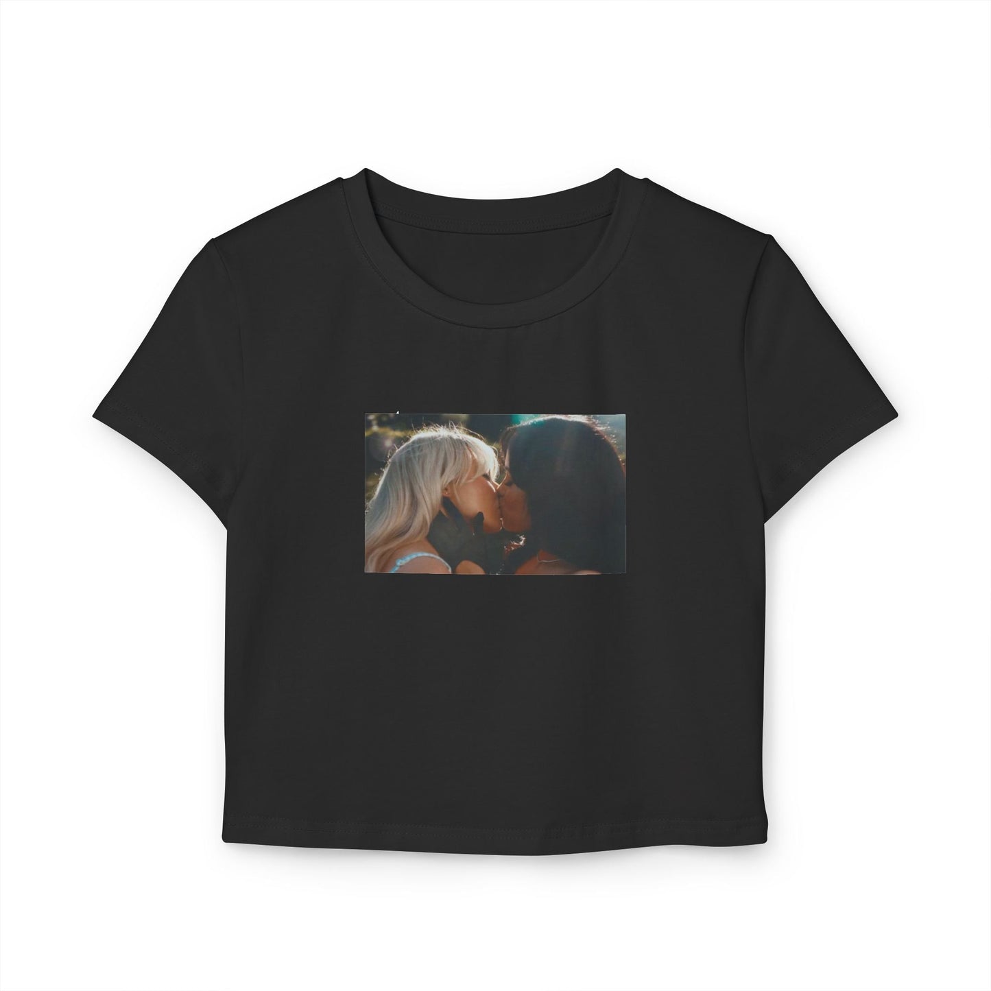 Sabrina Carpenter and Jenna Ortega Kiss Shirt Women's Baby Tee, Taste Shirt, Short n Sweet, Sabrina Carpenter Merch, Sabrina Carpenter Tour T-Shirt - Clarity Threads