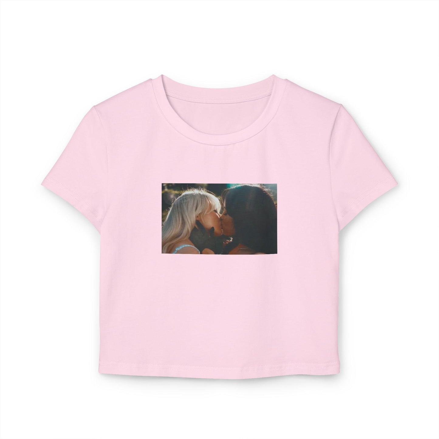 Sabrina Carpenter and Jenna Ortega Kiss Shirt Women's Baby Tee, Taste Shirt, Short n Sweet, Sabrina Carpenter Merch, Sabrina Carpenter Tour T-Shirt - Clarity Threads