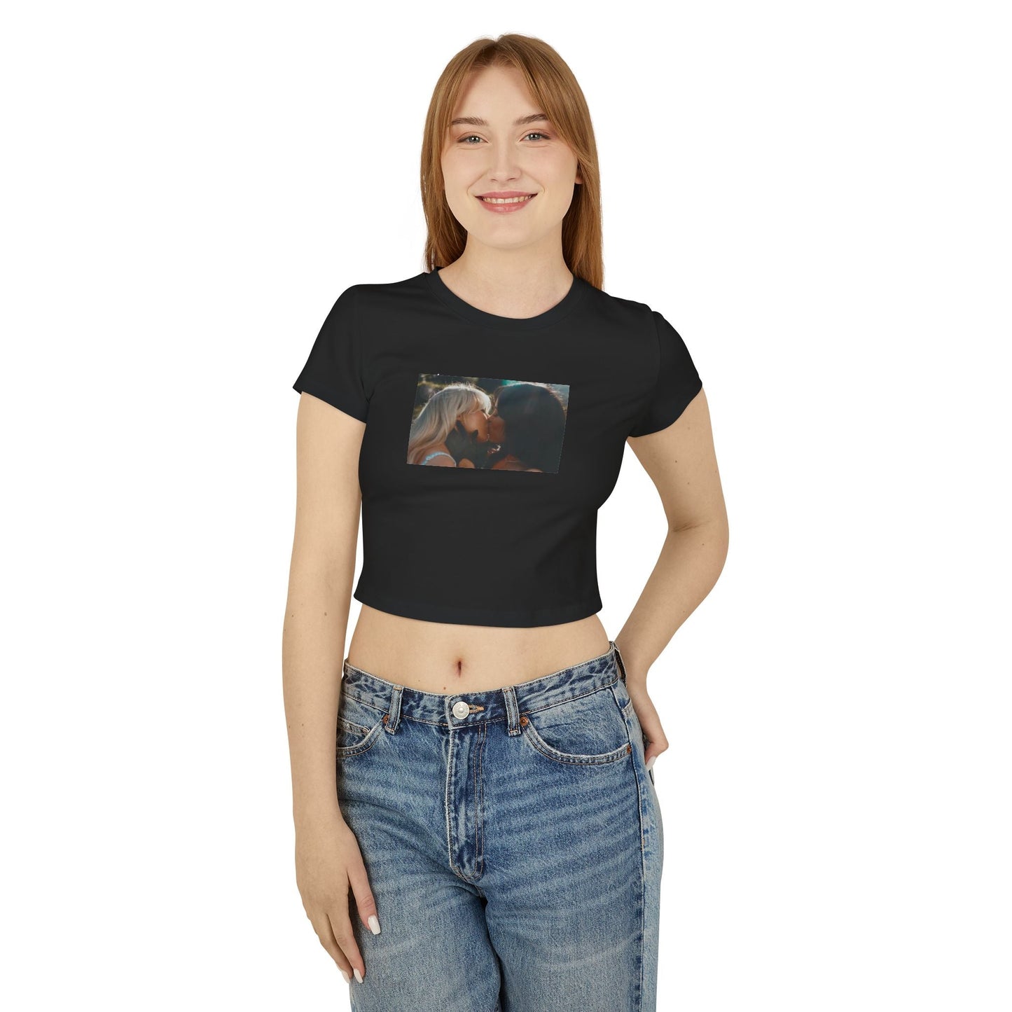Sabrina Carpenter and Jenna Ortega Kiss Shirt Women's Baby Tee, Taste Shirt, Short n Sweet, Sabrina Carpenter Merch, Sabrina Carpenter Tour T-Shirt - Clarity Threads