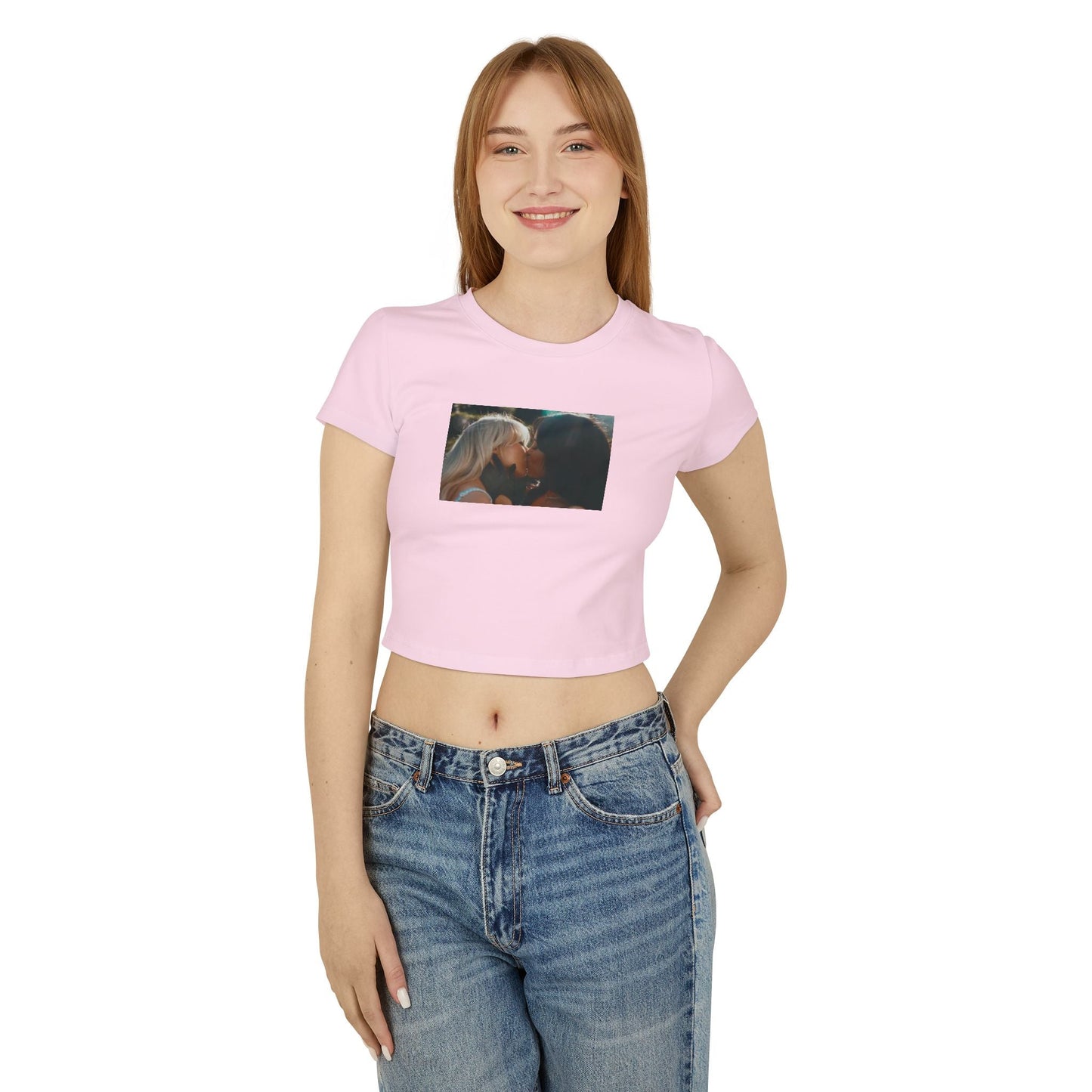 Sabrina Carpenter and Jenna Ortega Kiss Shirt Women's Baby Tee, Taste Shirt, Short n Sweet, Sabrina Carpenter Merch, Sabrina Carpenter Tour T-Shirt - Clarity Threads