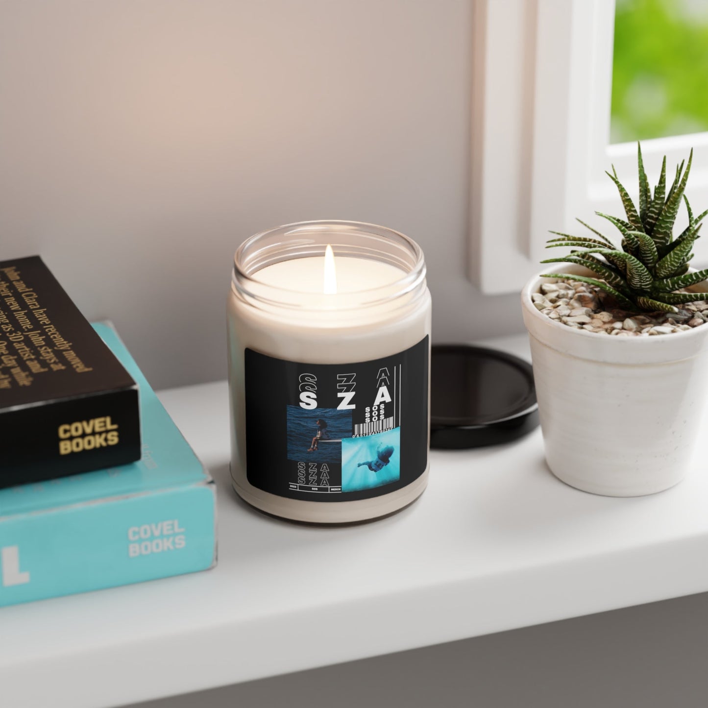 SZA sos Album Candle, Homesick Candles, Scented Candle, Natural Soy Wax Candles, Concert Merch, SZA Album Cover, Sza Fan, Sza 2023 Tour Home Decor - Clarity Threads