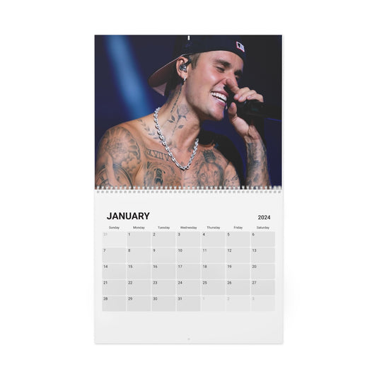 Rhythm and Rhymes 2024 Calendar, Wall Calendars, Music Calendar, Justin Bieber, SZA, Frank Ocean, J Cole, Christmas 2023, Music Gifts