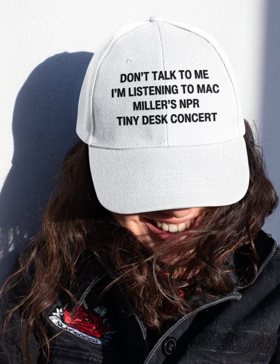 Don't Talk to me I'm Listening to Mac Miller's NPR Tiny Desk Concert Ball Cap, Mac Miller Merch, Christmas 2023, Baseball Caps for Men Hats - Clarity Threads