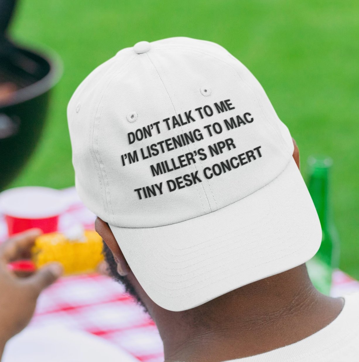 Don't Talk to me I'm Listening to Mac Miller's NPR Tiny Desk Concert Ball Cap, Mac Miller Merch, Christmas 2023, Baseball Caps for Men Hats - Clarity Threads