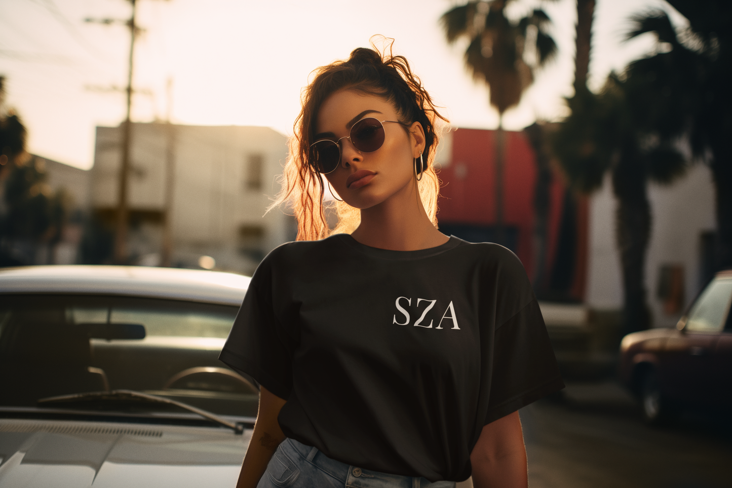 SZA Album Cover SOS Tour Oversized T Shirt SZA Merch Sza Album Cover Sza Shirt Graphic Tee Sza Kill Bill Sza SOS Tour 2023 Sza Snooze black t shirt graphic tees men vintage graphic tees Black Graphic tees Girls graphic tees Sza concert merch sza 2023