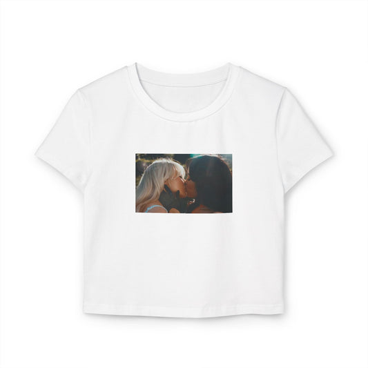 Sabrina Carpenter and Jenna Ortega Kiss Shirt Women's Baby Tee, Taste Shirt, Short n Sweet, Sabrina Carpenter Merch, Sabrina Carpenter Tour T-Shirt - Clarity Threads