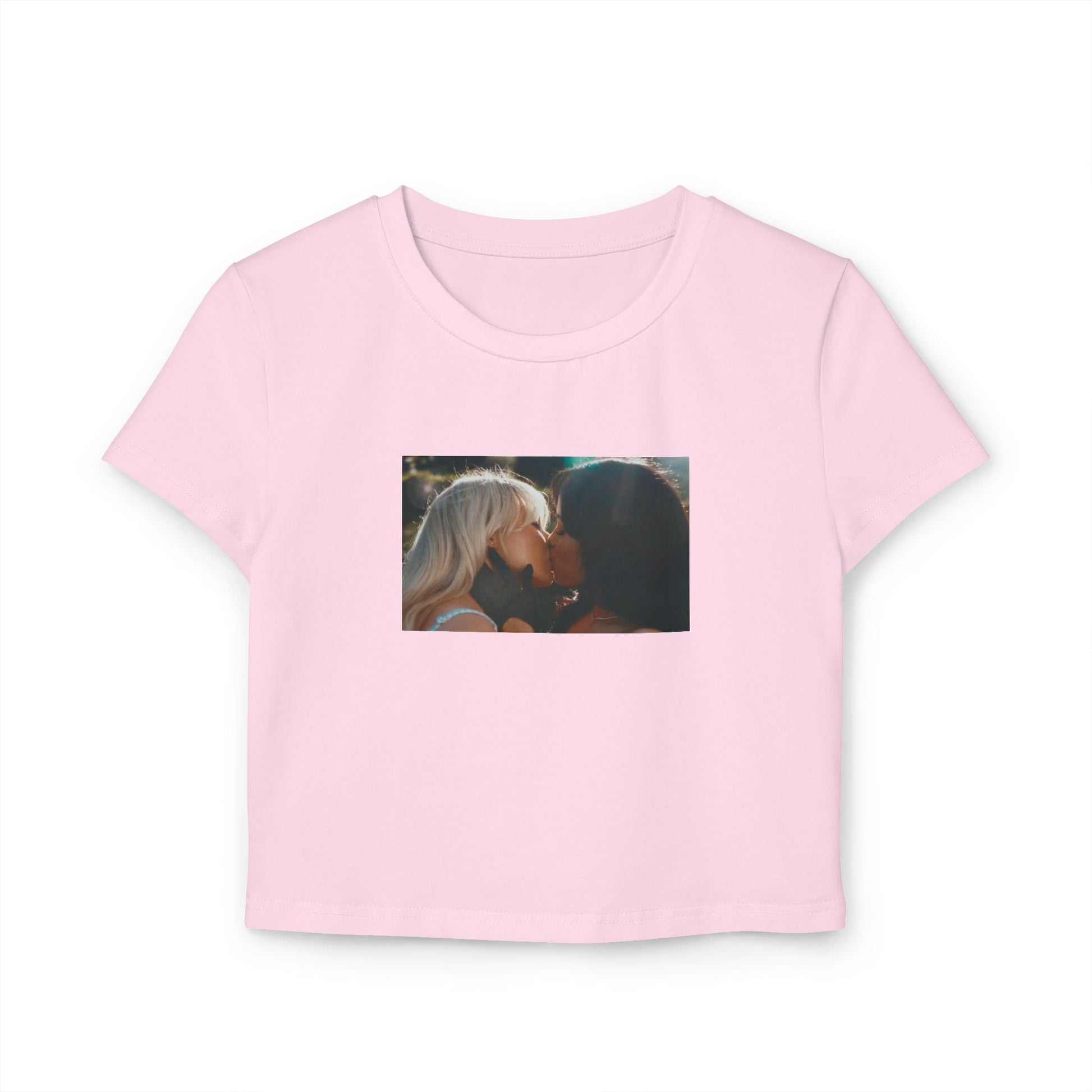 Sabrina Carpenter and Jenna Ortega Kiss Shirt Women's Baby Tee, Taste Shirt, Short n Sweet, Sabrina Carpenter Merch, Sabrina Carpenter Tour T-Shirt - Clarity Threads