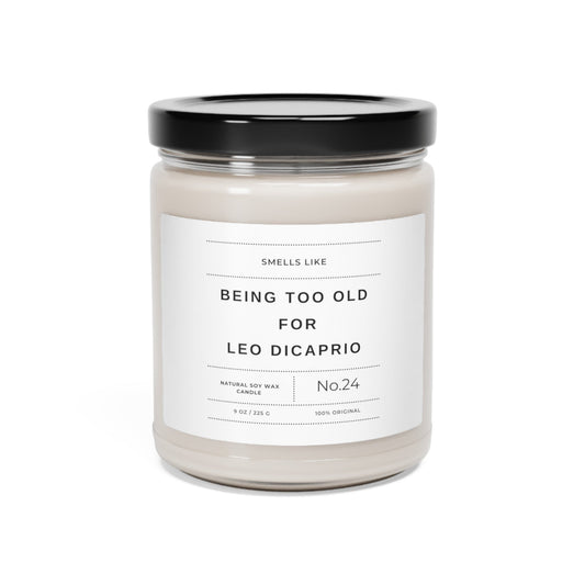 Too Old For Leo Candle, Gen Y Birthday Candle, Funny Candles, Birthday Present, Gift For Best Friend, Leonardo DiCaprio, Homesick Candles Home Decor - Clarity Threads