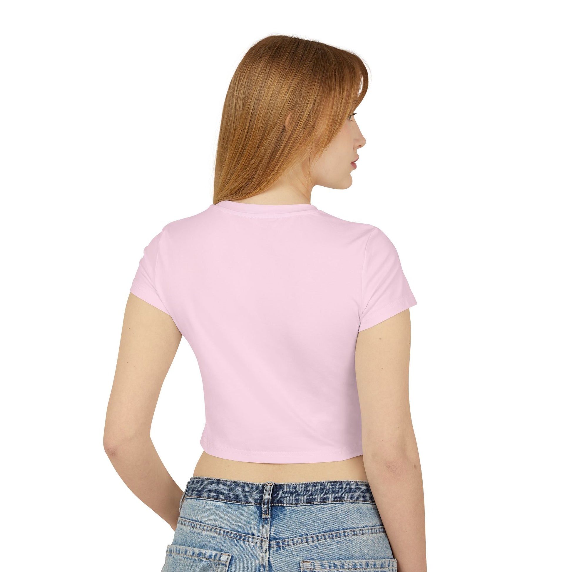 Viral Symphony Dolphin Heart Baby Tee, 90s Inspired Rainbow Crop Top, TikTok Meme Shirt, Zara Larsson Merch, Y2k Inspired Baby Tee T-Shirt - Clarity Threads