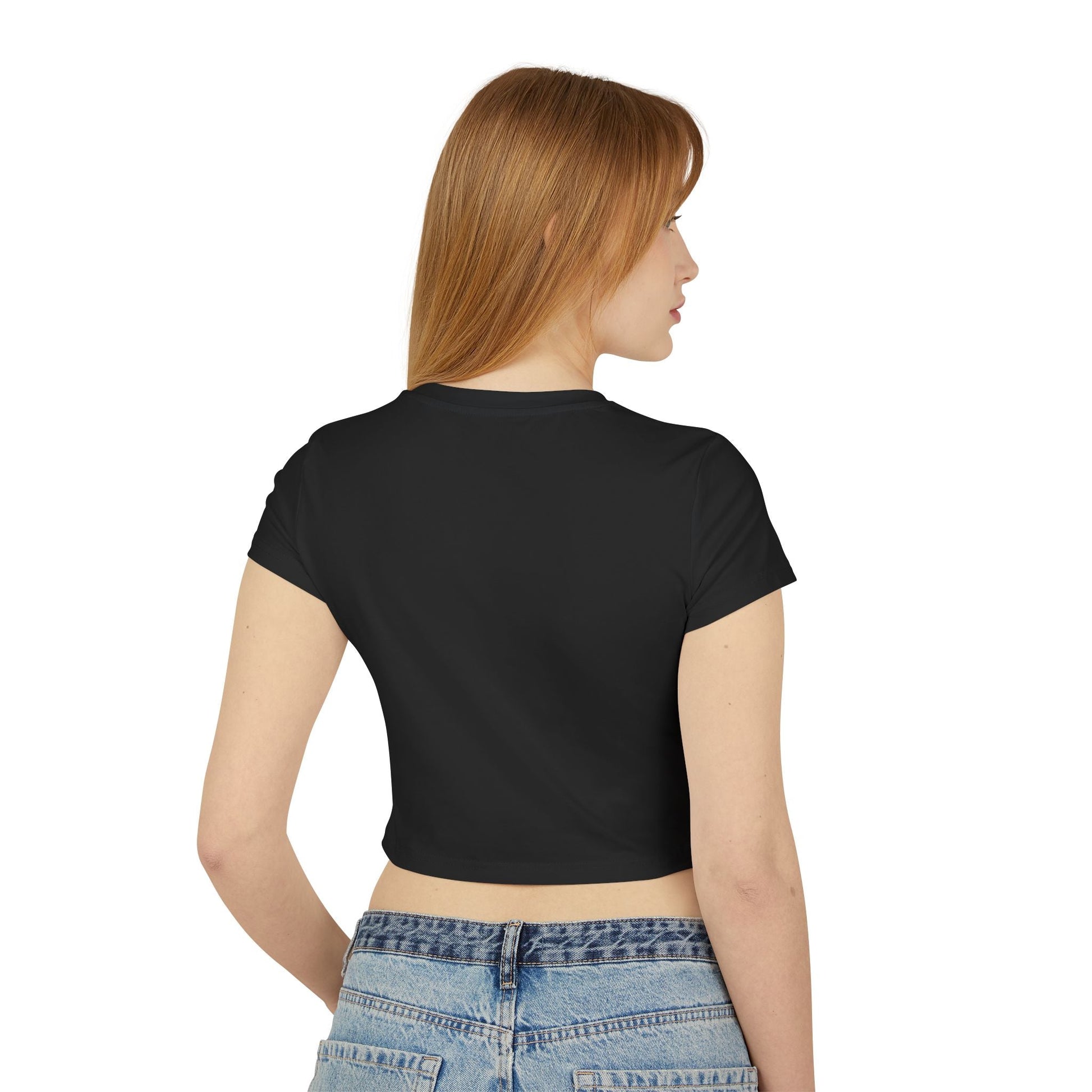 Viral Symphony Dolphin Heart Baby Tee, 90s Inspired Rainbow Crop Top, TikTok Meme Shirt, Zara Larsson Merch, Y2k Inspired Baby Tee T-Shirt - Clarity Threads